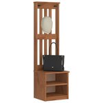 VIDAXL Portemanteau SANDENS 45x40x159,5 cm bois massif pin
