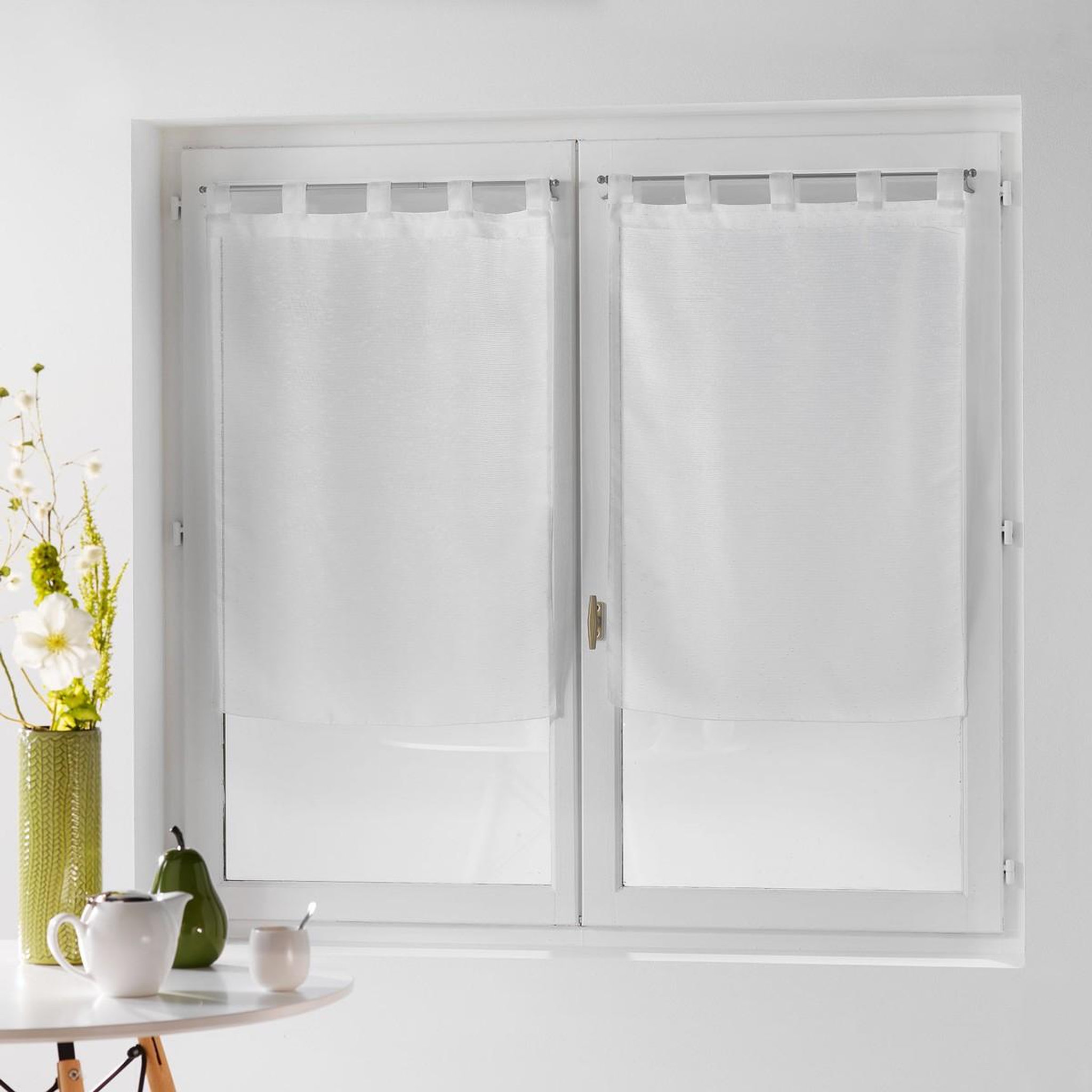 Douceur d'Intérieur Paire de voilages  dandy  60x160cm blanc