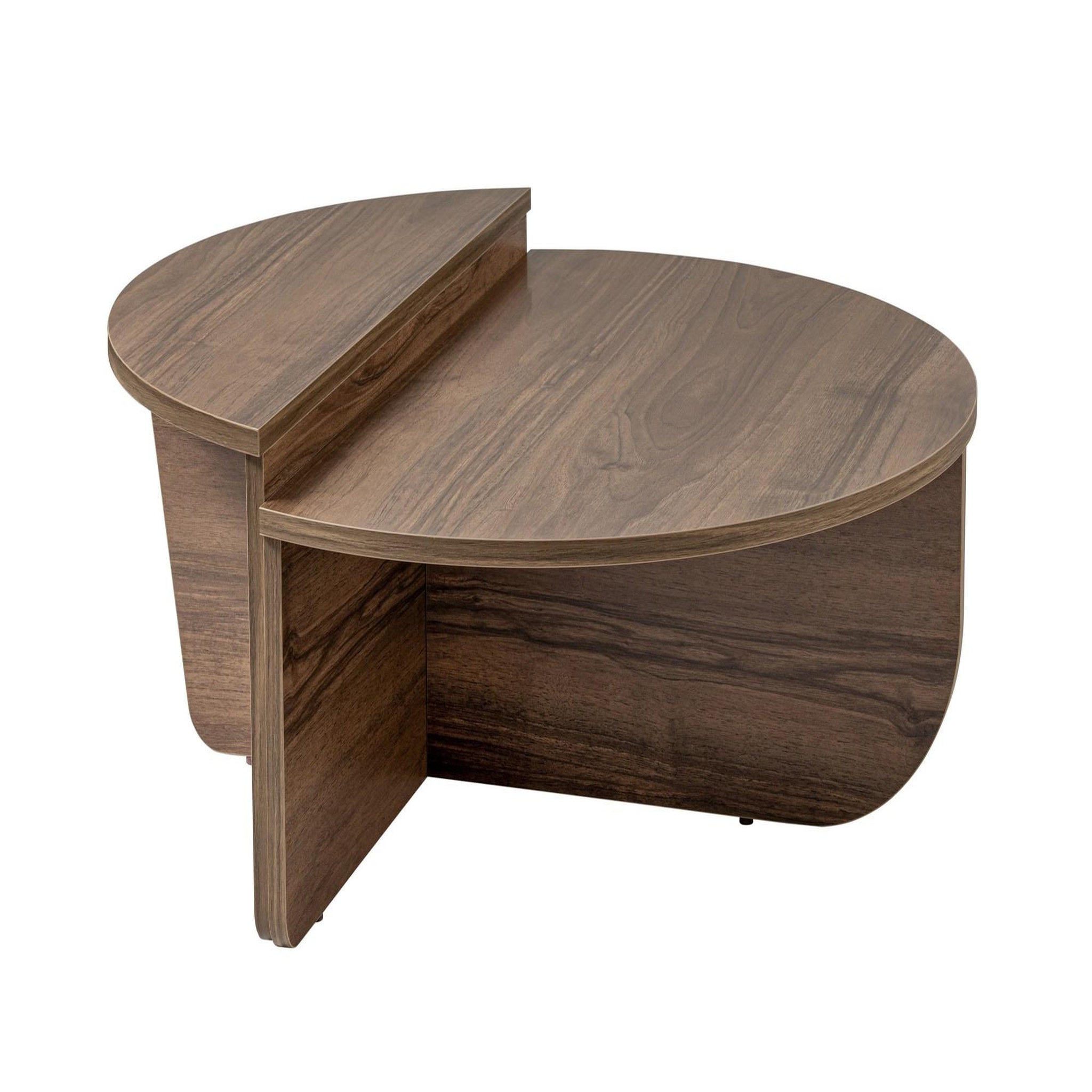 Habitat et Jardin Table basse en bois  orion  - 90 x 60 x 30 cm - noyer
