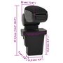 Voir la diapositive 6 : VIDAXL Accoudoir de voiture noir 17x32x(37-53) cm ABS