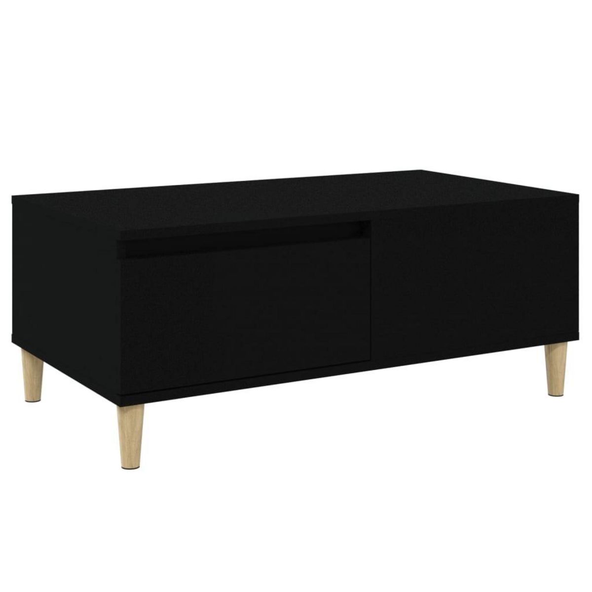 VIDAXL Table basse Noir 90x50x36,5 cm Bois d'ingenierie
