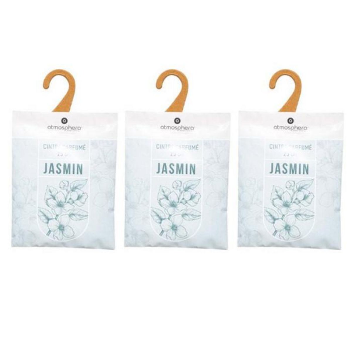 COMPTOIR DE LA BOUGIE Lot de 3 Cintres Parfumés  Accro  14cm Jasmin