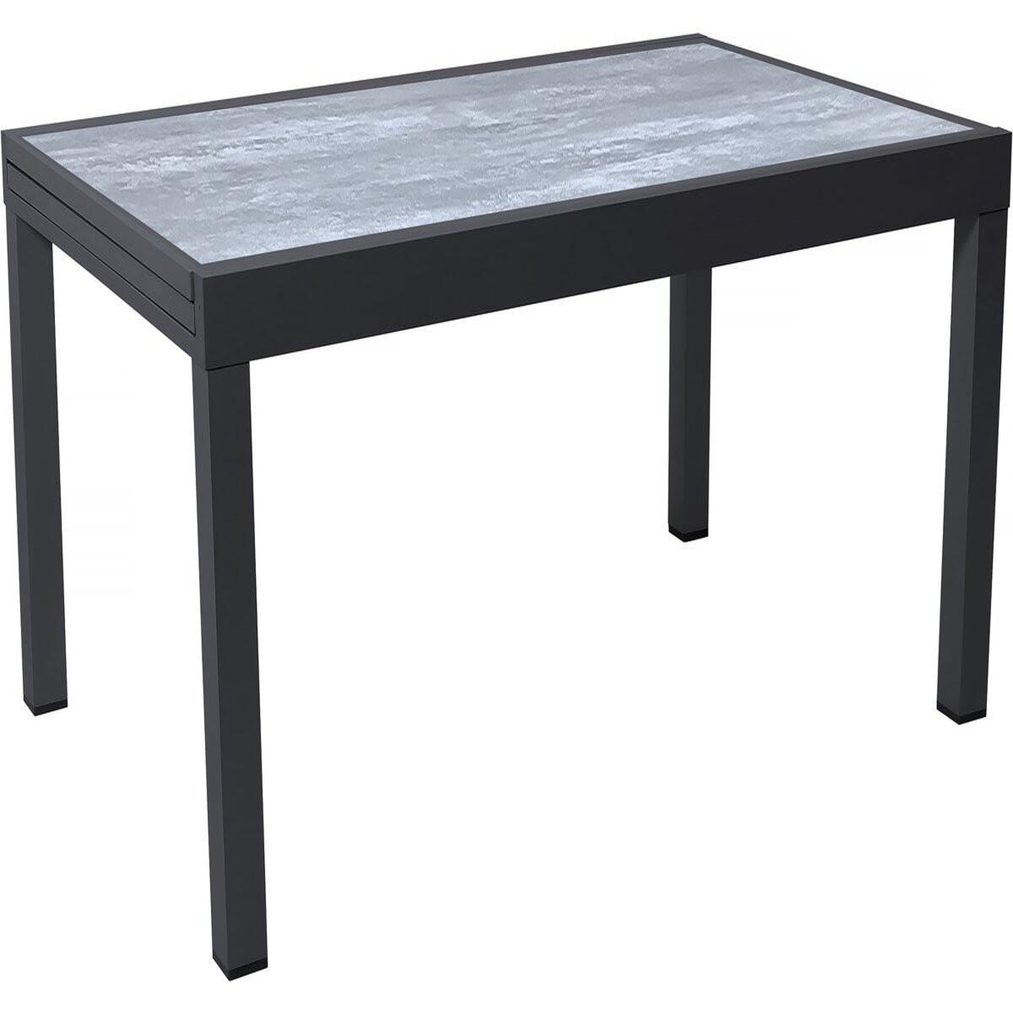 Voir la diapositive 3 : Habitat et Jardin Table extensible et chaises de jardin en aluminium  lagos  - 140/280 x 90 x 76 cm - 8 places - gris clair