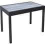 Voir la diapositive 3 : Habitat et Jardin Table extensible et chaises de jardin en aluminium  Lagos  - 140/280 x 90 x 76 cm - 8 places - Gris clair