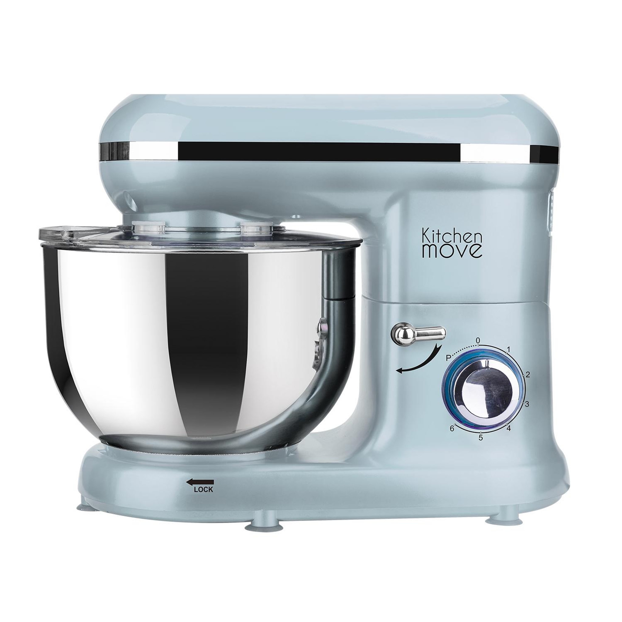 Kitchen move Robot pâtissier multifonctions 5.5l 1500w bleu - bat-1519 blue