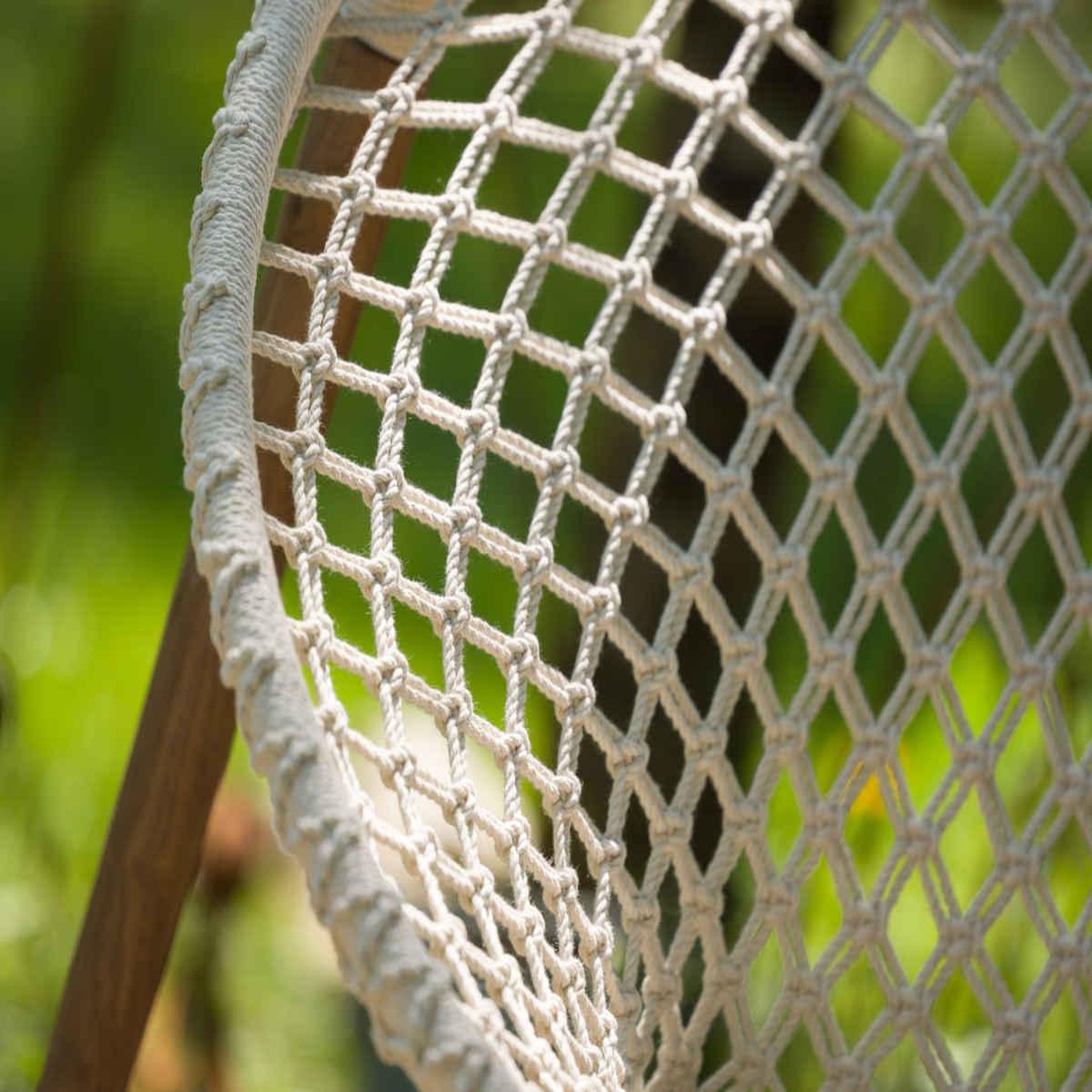 Voir la diapositive 3 : Jardiline Fauteuil de jardin rond en macramé coton - Jardiline