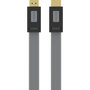 Voir la diapositive 1 : ESSENTIEL B Câble HDMI 2.0/18Gbps plat 2M anthracite