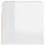Voir la diapositive 5 : VIDAXL Meuble TV mural Blanc brillant 30,5x30x30 cm