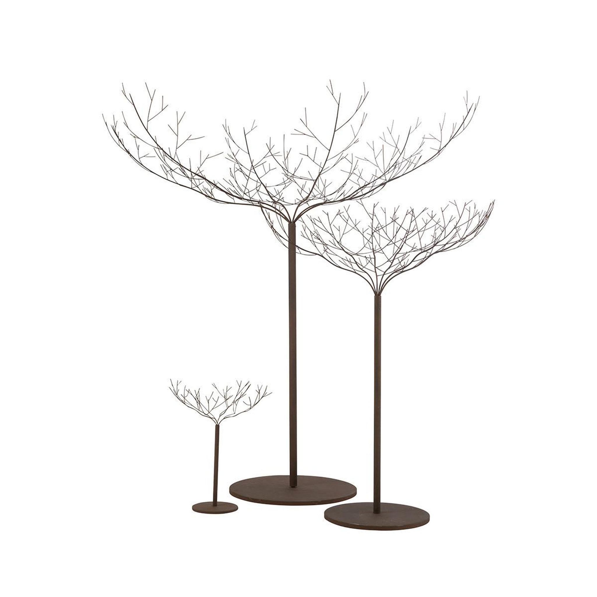 Voir la diapositive 4 : J-LINE Arbre déco en métal  maynard  180cm marron