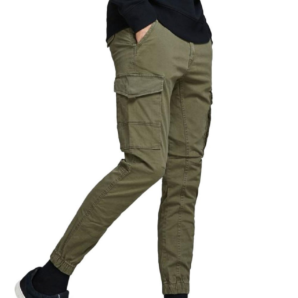 Jack & Jones Pantalon Cargo Vert Homme Jack & Jones Paul Flake   W36