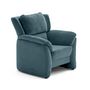 Voir la diapositive 4 : LISA DESIGN Bastille - fauteuil en tissu velours relief
