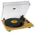 Lenco Platine vinyle Lenco LBT-335BA Bambou avec Bluetooth 5.2