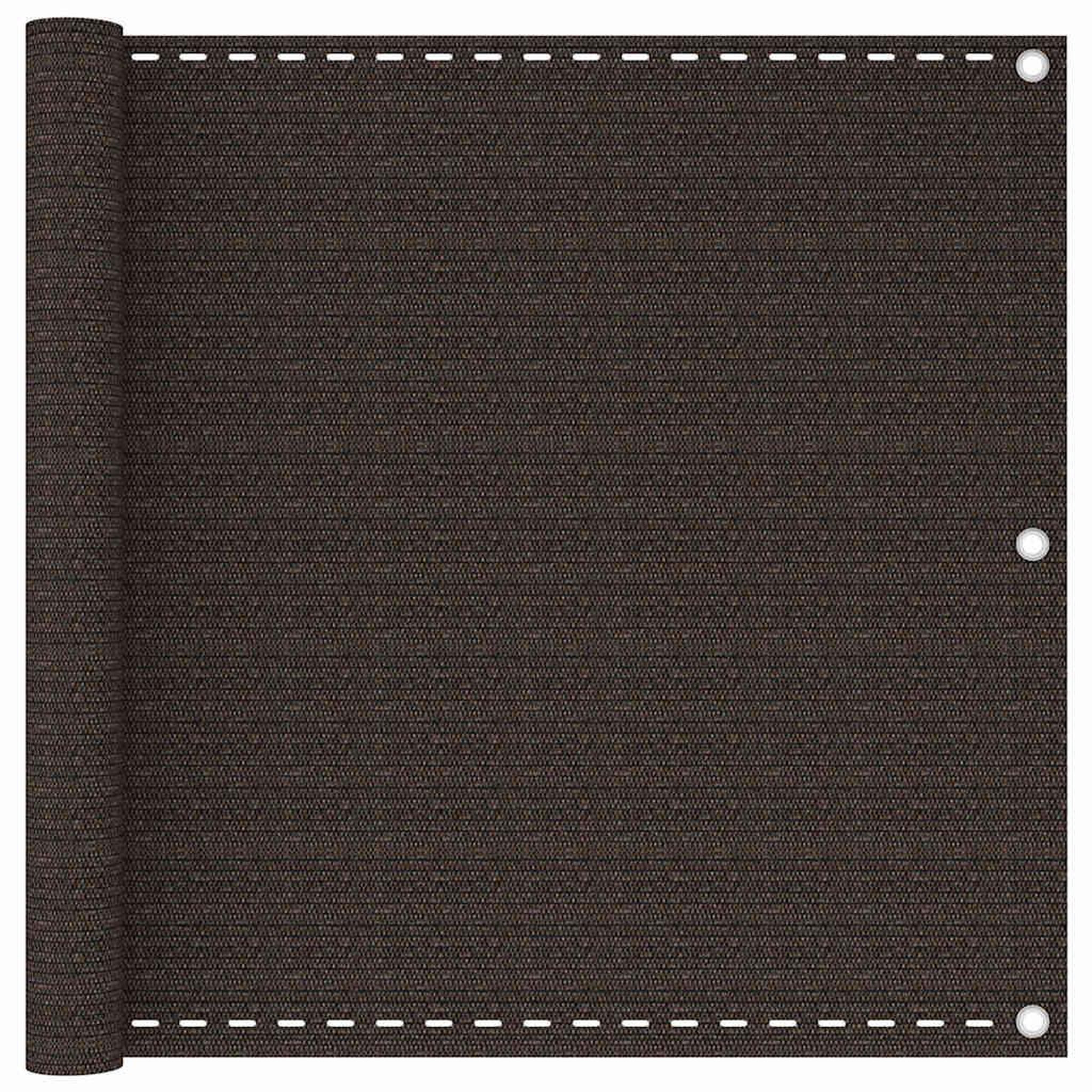 VIDAXL Ecran de balcon Marron 90x400 cm PEHD
