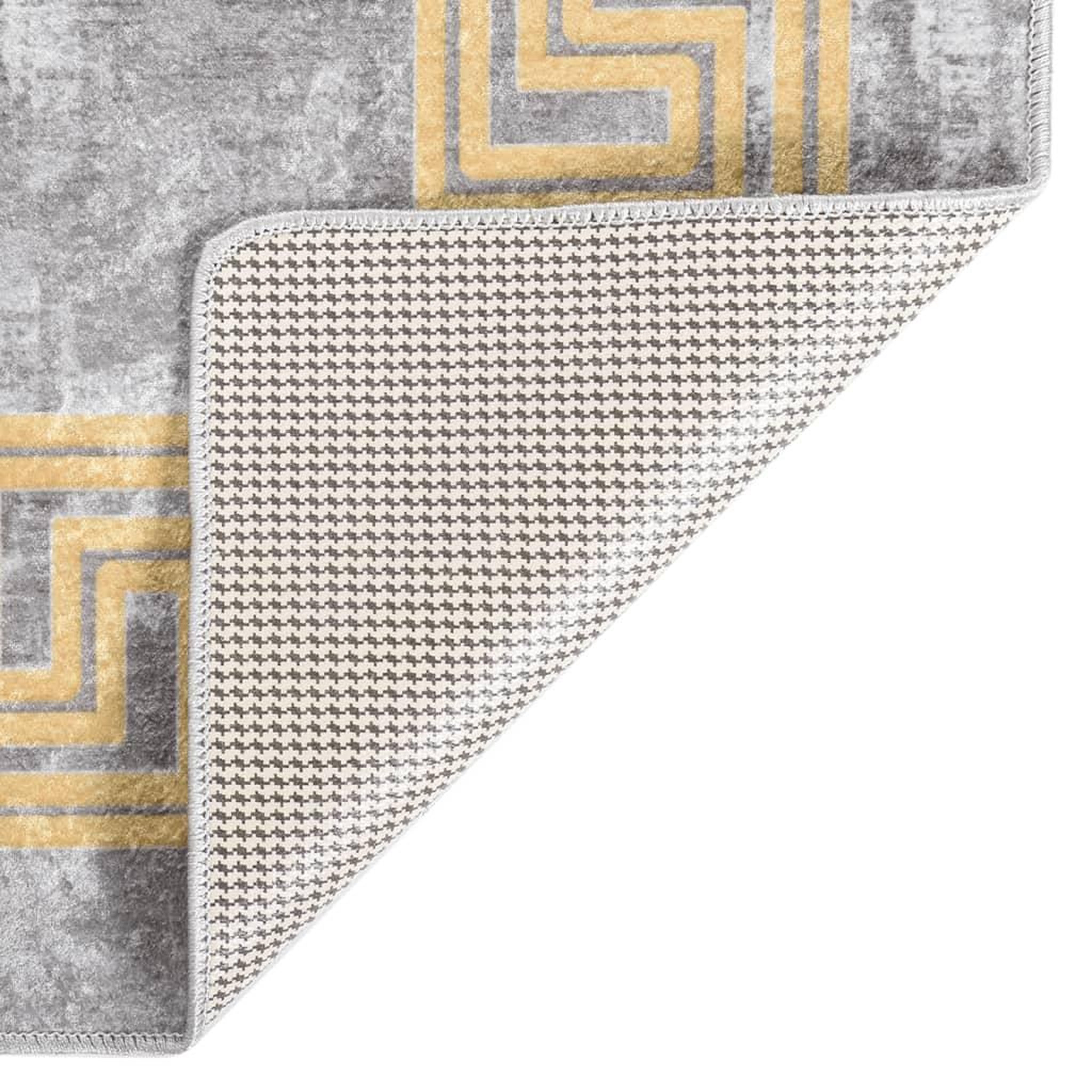 Voir la diapositive 3 : VIDAXL Tapis lavable antiderapant 120x180 cm gris
