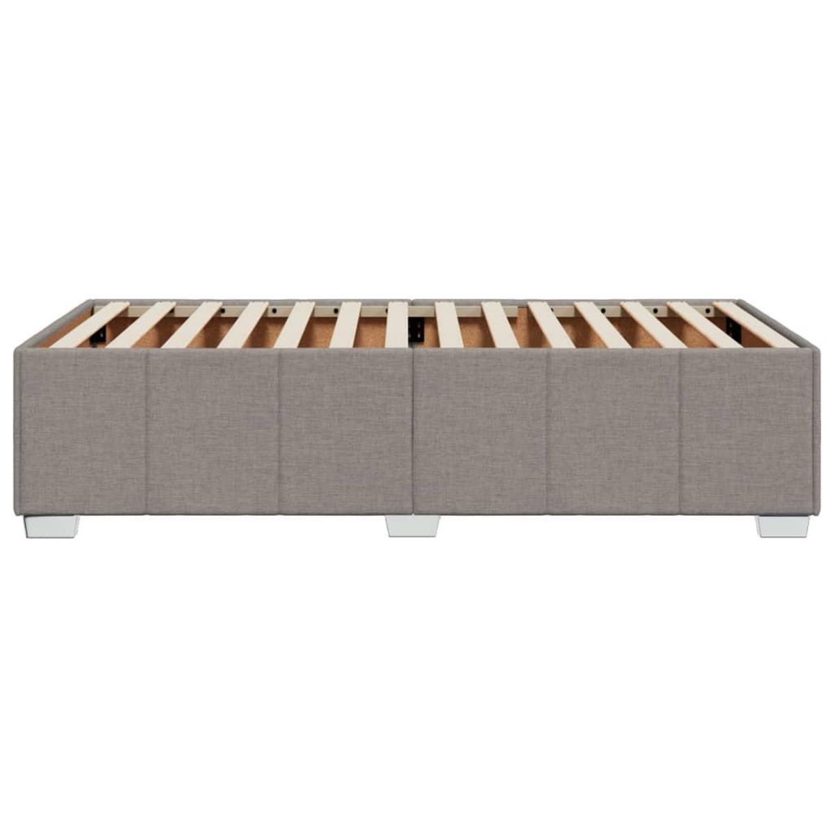 VIDAXL Cadre de lit sans matelas taupe 100x200 cm tissu