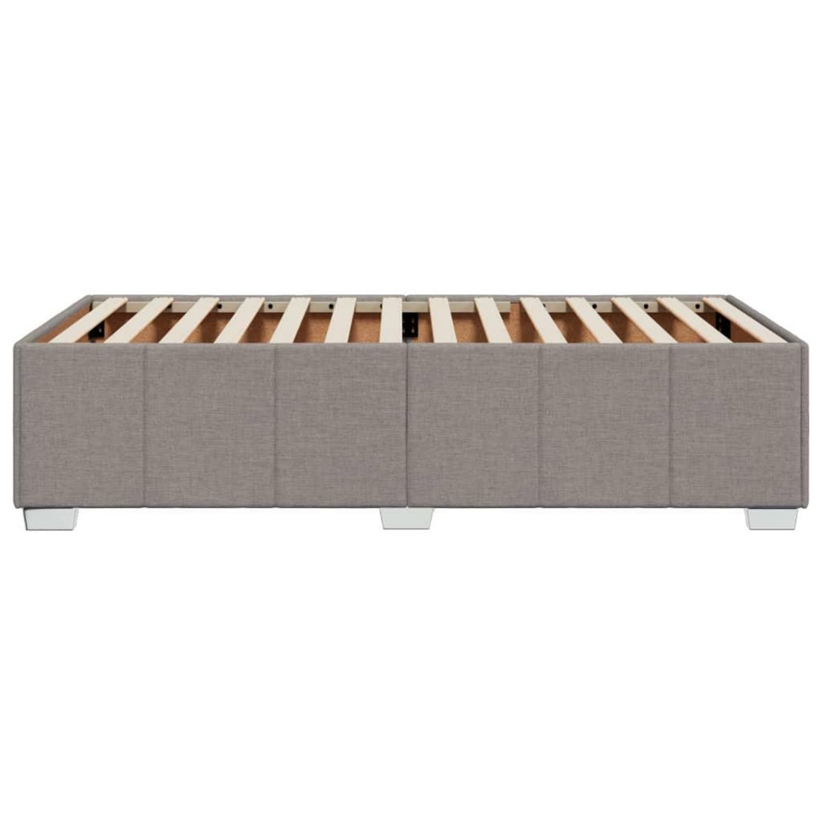 VIDAXL Cadre de lit sans matelas taupe 100x200 cm tissu