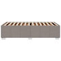 Voir la diapositive 5 : VIDAXL Cadre de lit sans matelas taupe 100x200 cm tissu