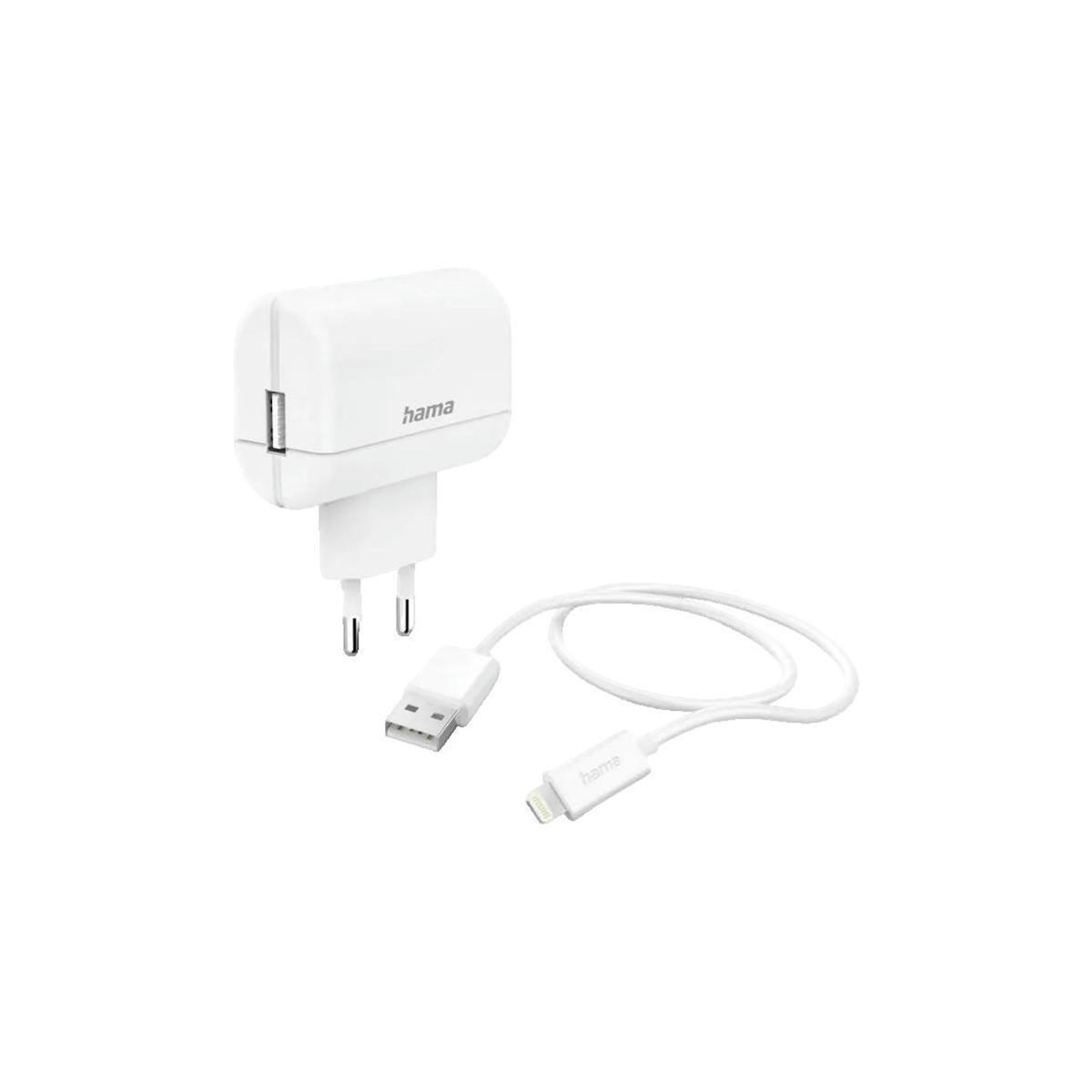 HAHNEL Chargeur Hama Lightning 12 W rapide blanc