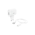 HAHNEL Chargeur Hama Lightning 12 W rapide blanc