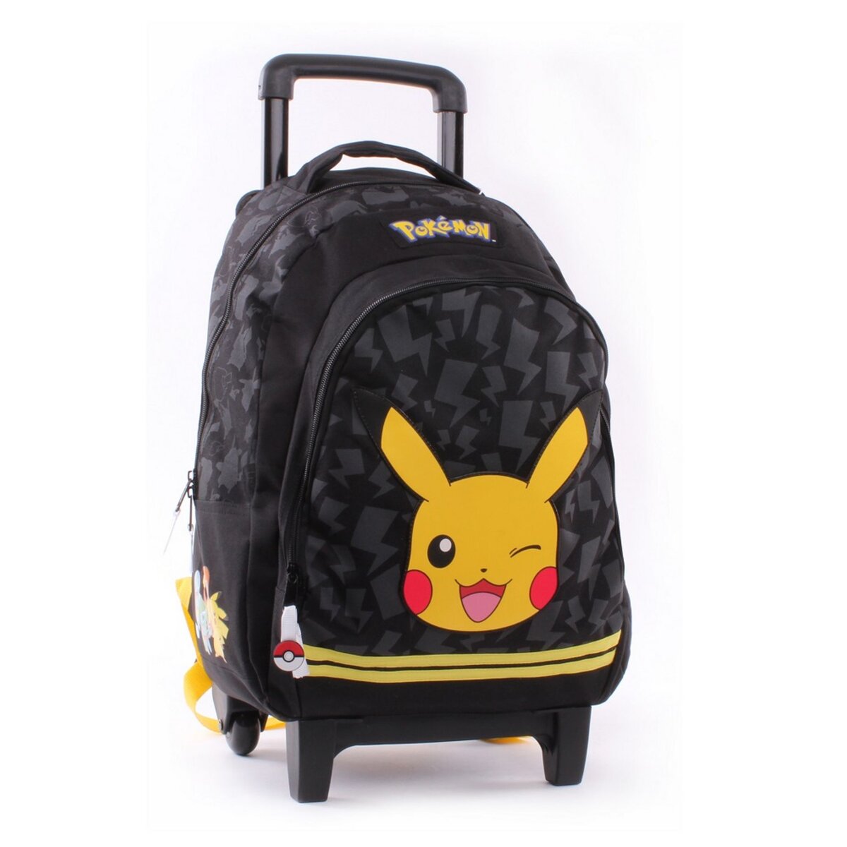 Sac à dos à roulettes 42 CM Pokemon Pikachu Pokeball - Haut de gamme