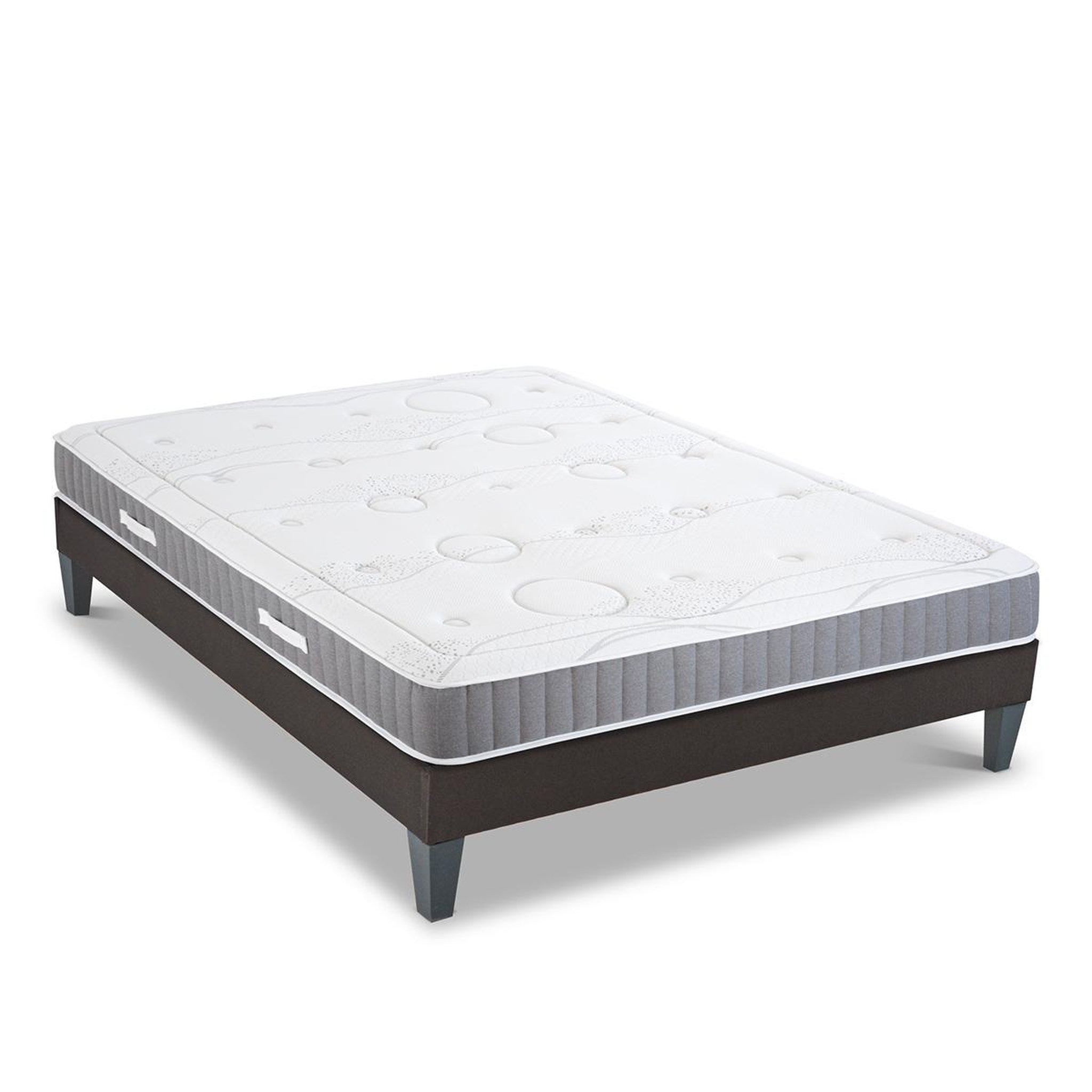 Voir la diapositive 3 : OLYMPE LITERIE Olympe literie | ensemble intuition | matelas mémoire de forme + sommier bois