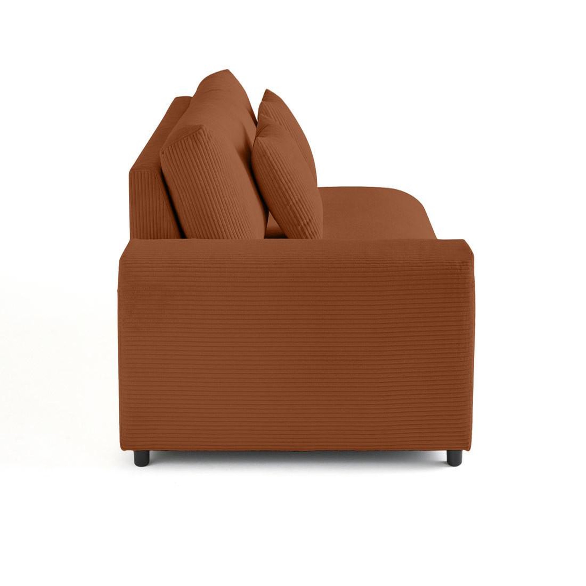 Voir la diapositive 3 : BEST MOBILIER Garance - module d'assise 3 places avec accoudoir gauche - en velours côtelé