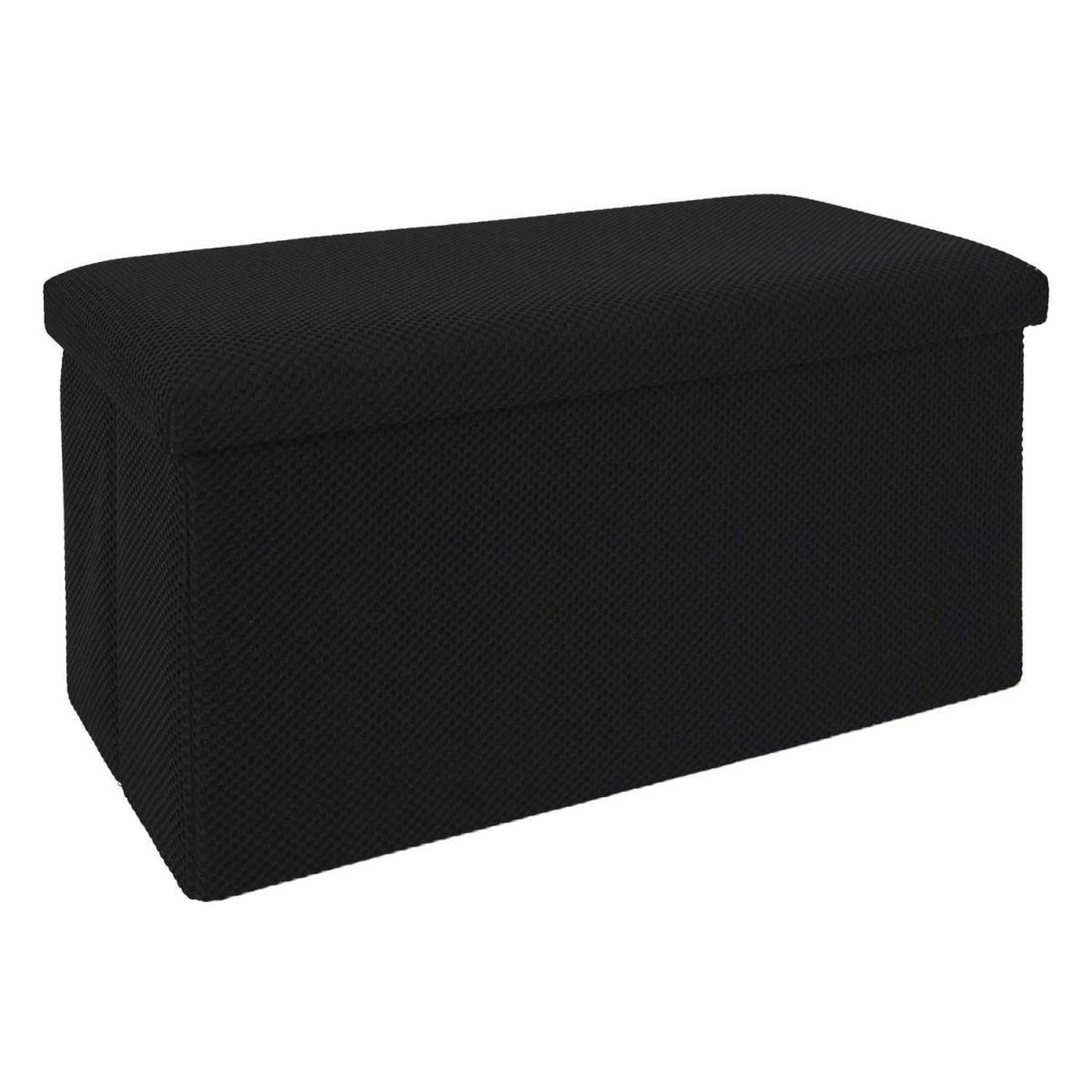 The Home Deco Factory Banquette coffre pliable  atome  76cm noir