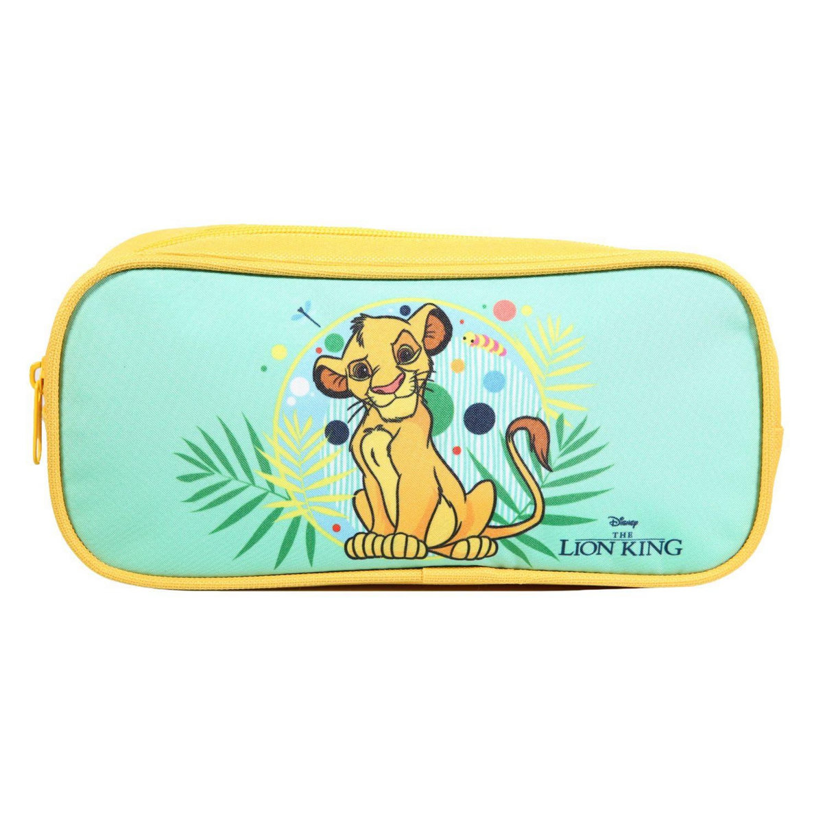 Bagtrotter BAGTROTTER Trousse scolaire rectangulaire Le Roi Lion Verte