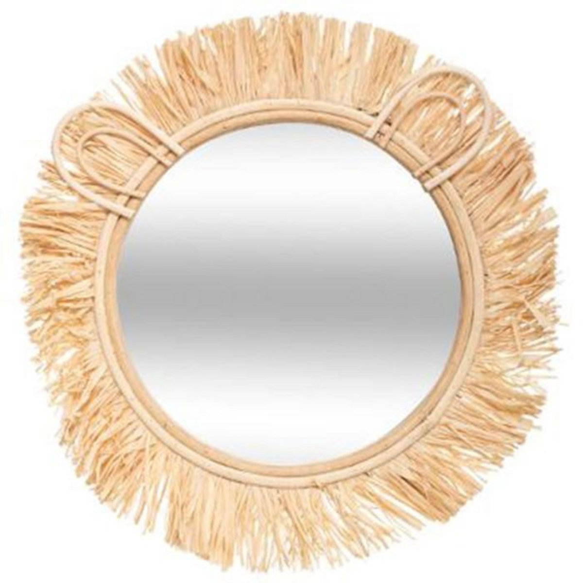 Atmosphera Kids Miroir Rond Enfant  Sweet Safari  38cm Naturel