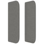 Voir la diapositive 4 : VIDAXL Tete de lit avec oreilles Gris fonce 83x16x78/88 cm Tissu