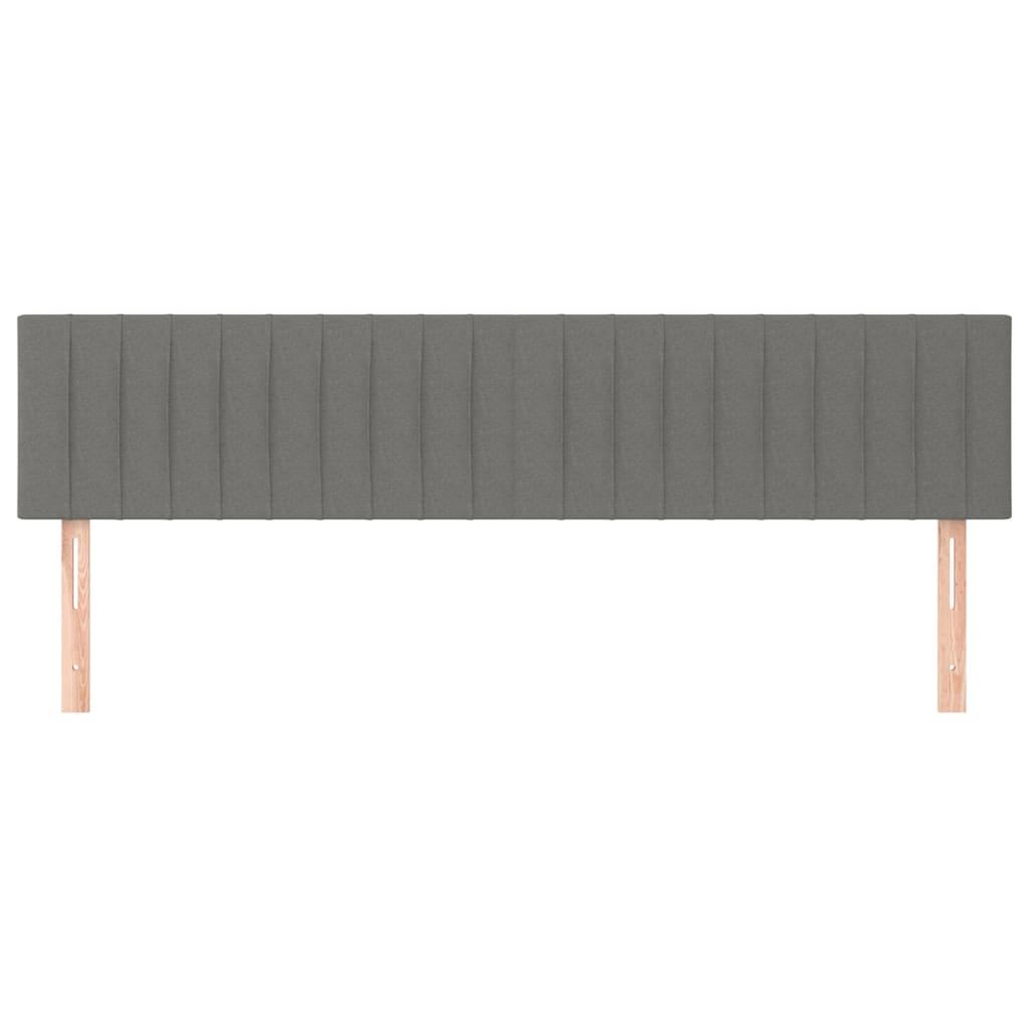 Voir la diapositive 3 : VIDAXL Tetes de lit 2 pcs Gris fonce 100x5x78/88 cm Tissu