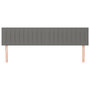 Voir la diapositive 3 : VIDAXL Tetes de lit 2 pcs Gris fonce 100x5x78/88 cm Tissu