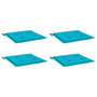 Voir la diapositive 3 : VIDAXL Coussins de chaise de jardin lot de 4 turquoise 50x50x3cm tissu