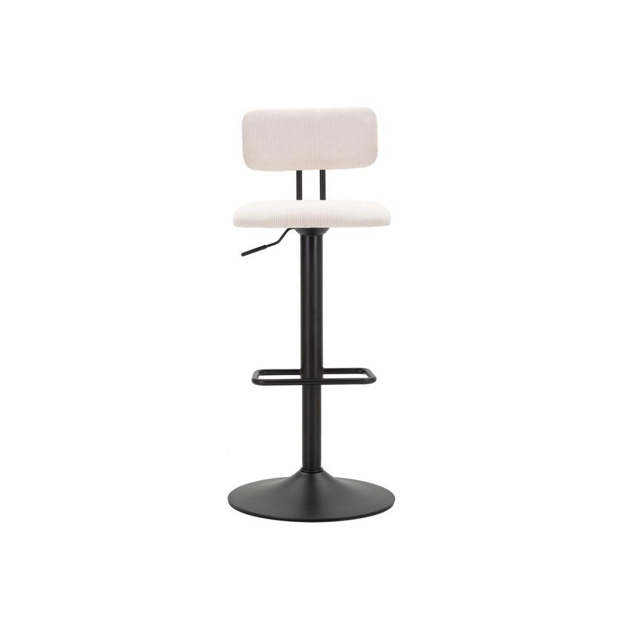 Voir la diapositive 3 : Paris Prix Lot de 2 chaises de bar réglable  destiny  85-105cm noir & blanc