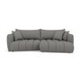 Voir la diapositive 3 : LISA DESIGN Cassiopee - canapé d'angle droit 4 places en tissu texturé