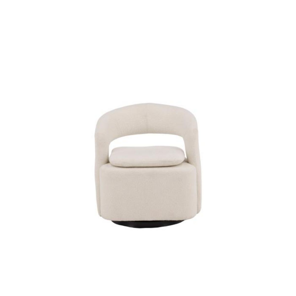 Paris Prix Fauteuil Design Bouclette  Laurel  71cm Blanc