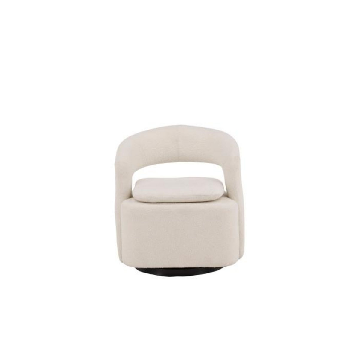 Paris Prix Fauteuil Design Bouclette  Laurel  71cm Blanc
