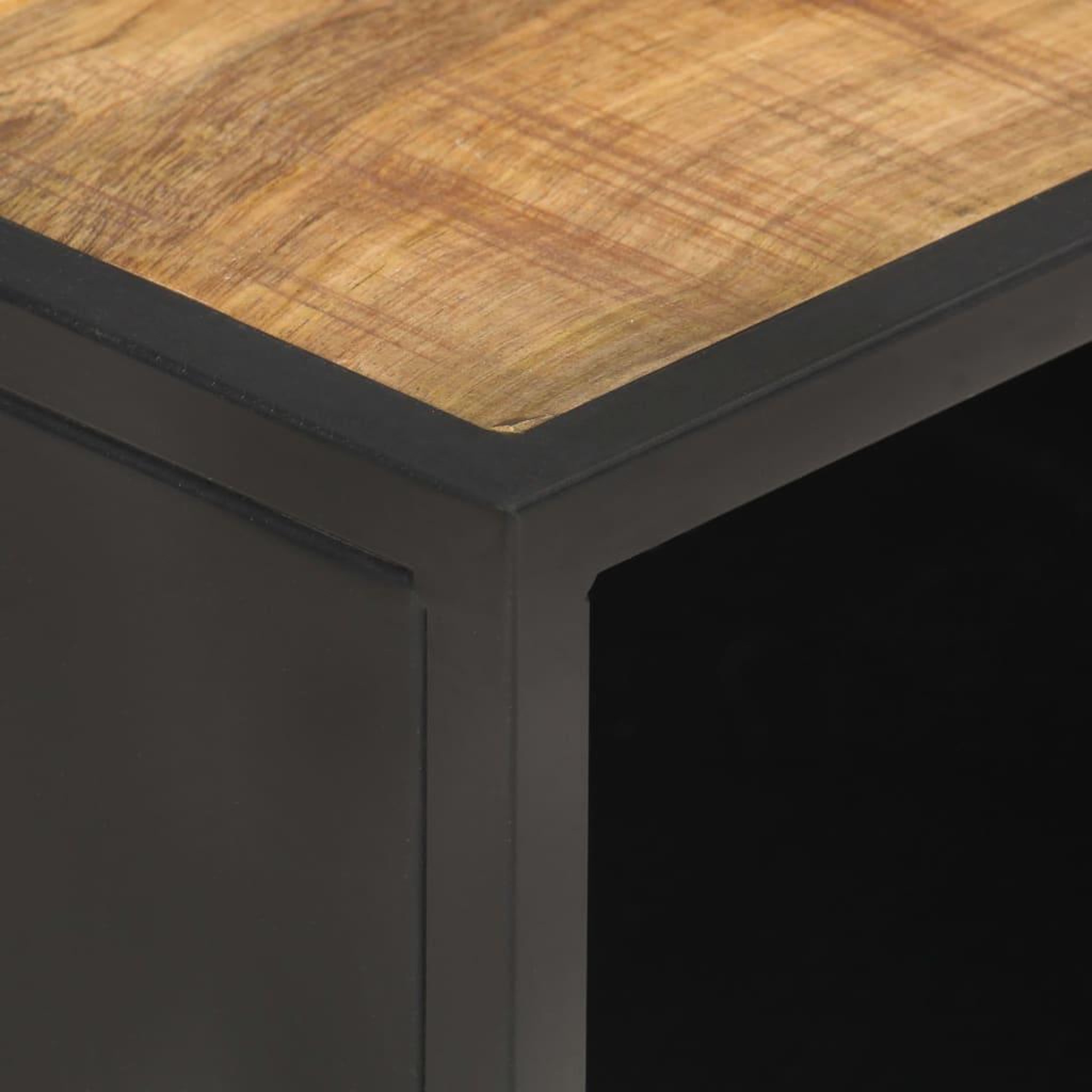 Voir la diapositive 5 : VIDAXL Table basse 90x50x35cm bois de manguier brut et canne naturelle