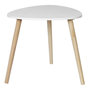Voir la diapositive 1 : Paris Prix Table d'Appoint Scandinave  Shelly  48cm Blanc & Naturel