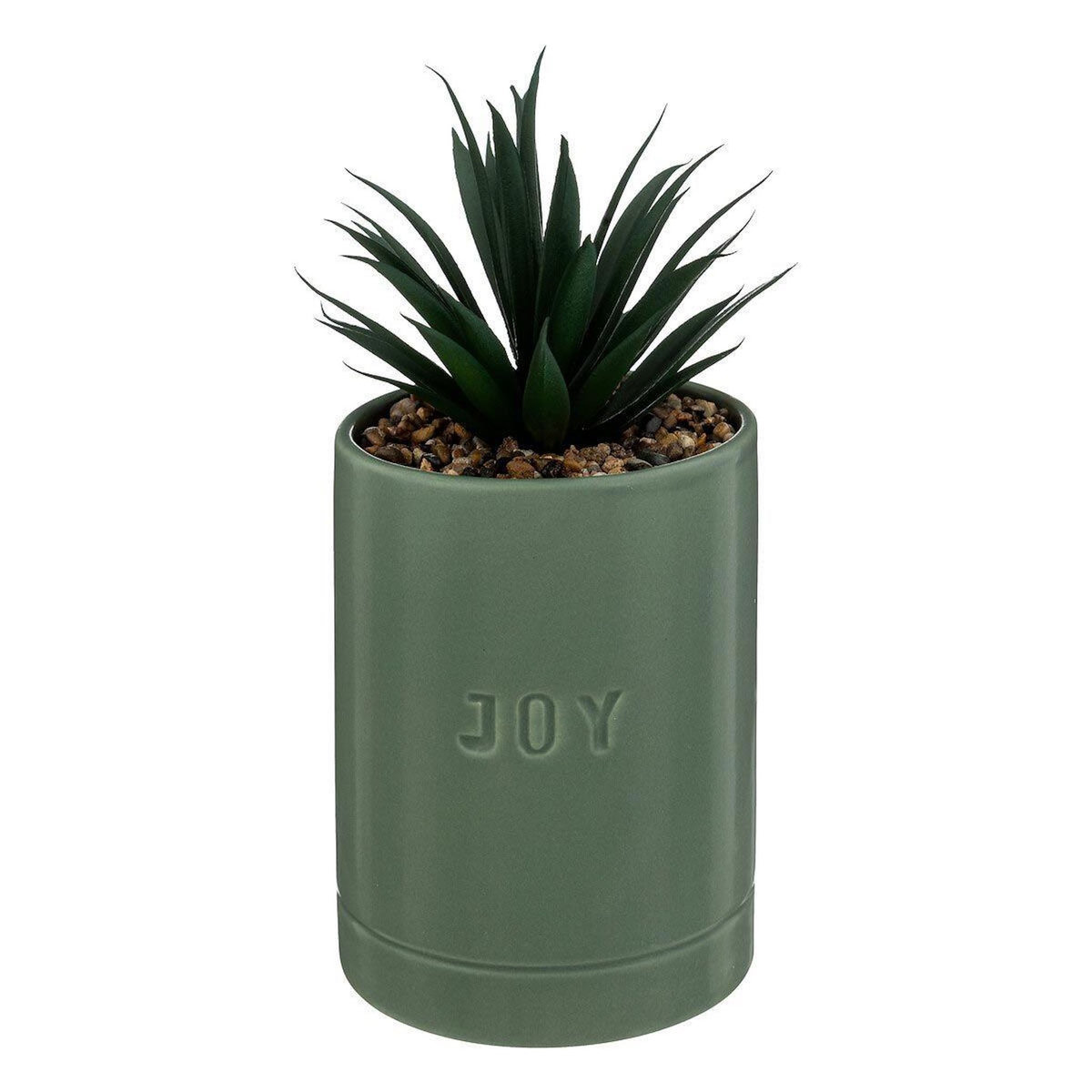 ATMOSPHERA Plante Artificielle en Pot  Joy  20cm Vert