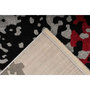 Voir la diapositive 4 : Paris Prix Tapis Tissé Imprimé  Naila  Noir & Rouge