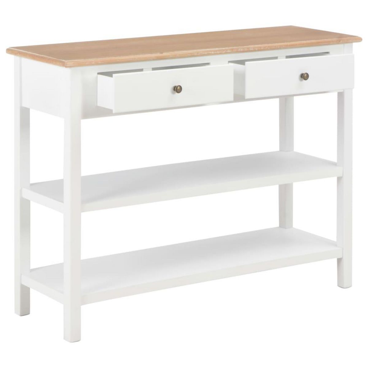 VIDAXL Buffet Blanc 110x35x80 cm MDF