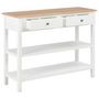 Voir la diapositive 2 : VIDAXL Buffet Blanc 110x35x80 cm MDF