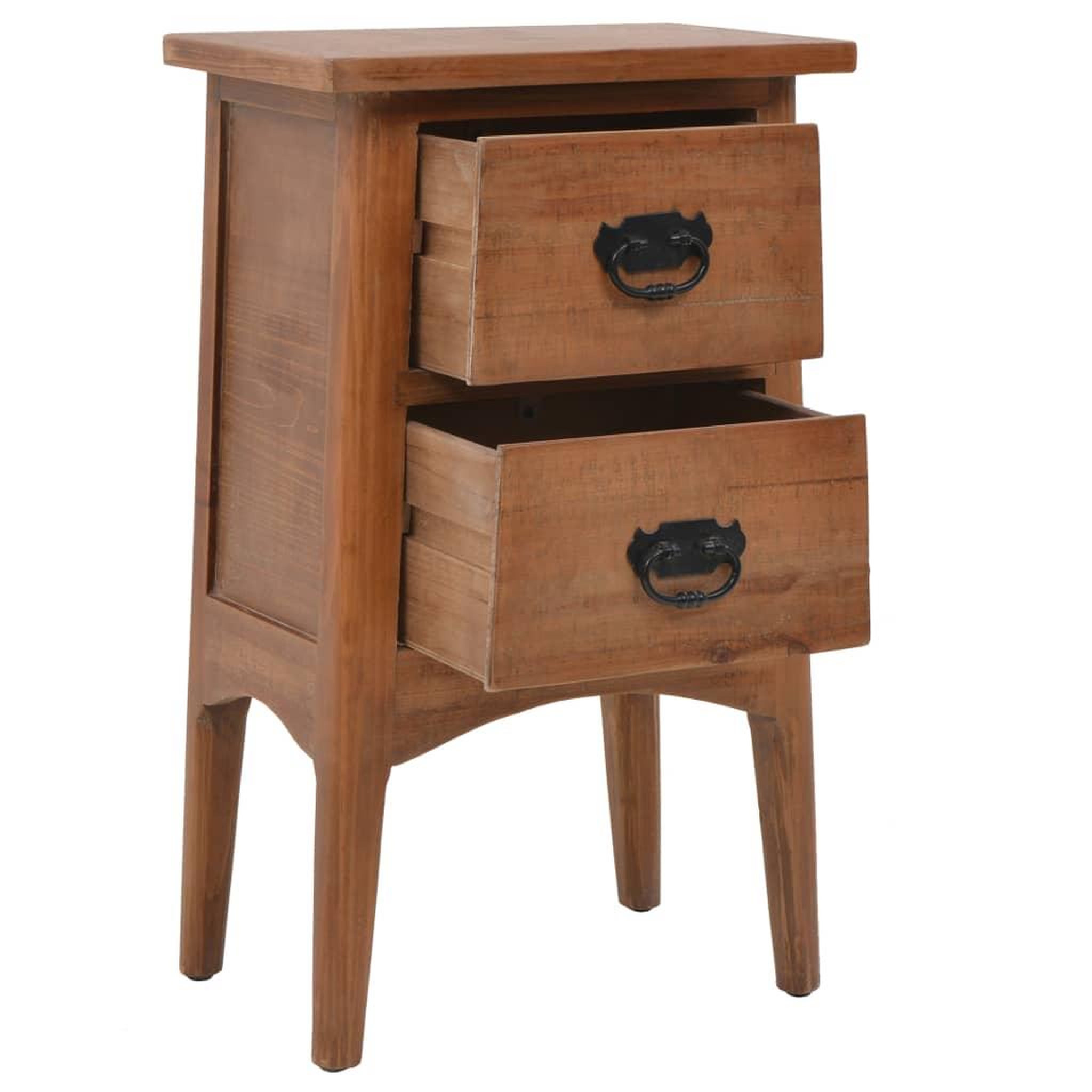 Voir la diapositive 5 : VIDAXL Table de chevet bois de sapin massif 40 x 29 x 68 cm marron