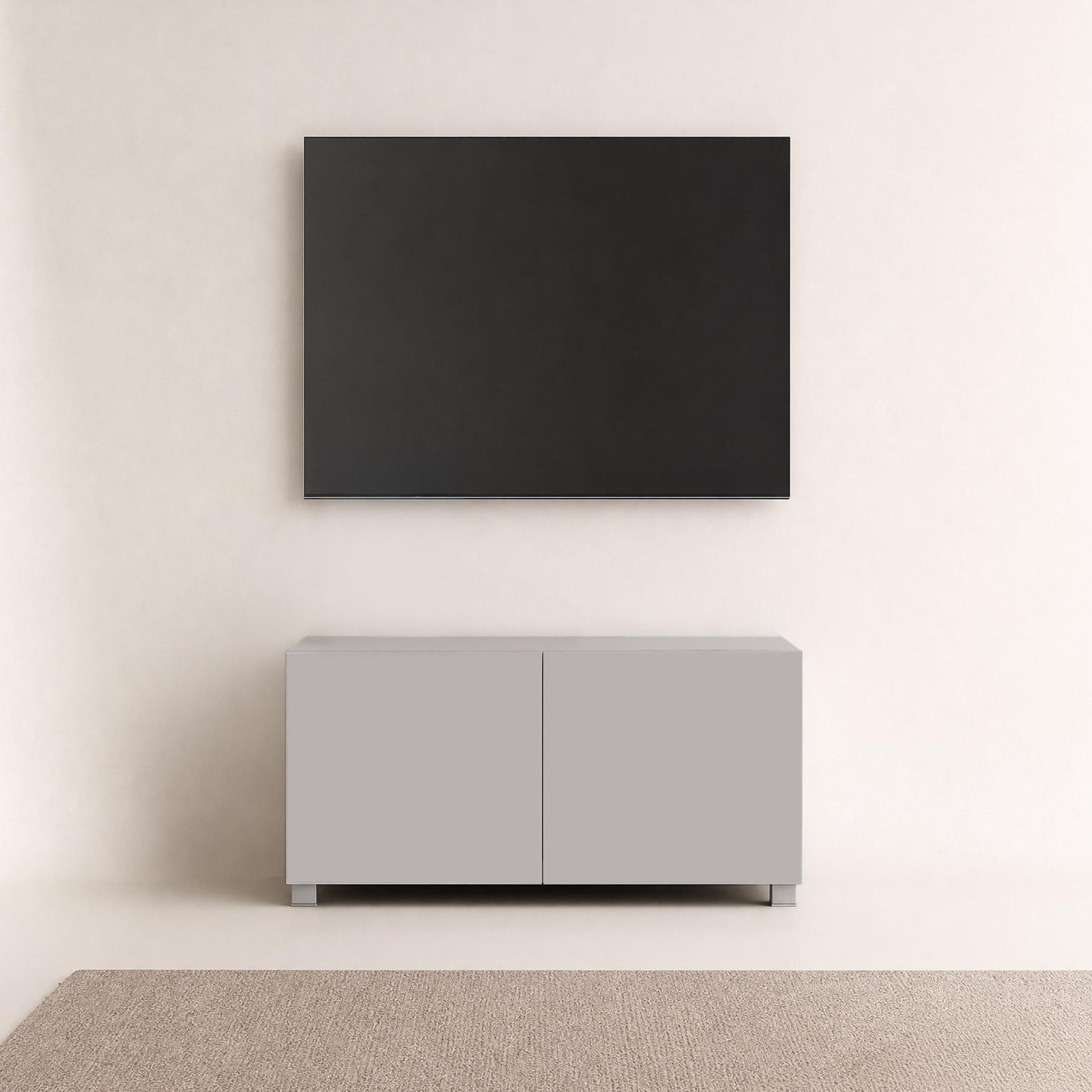 Voir la diapositive 3 : BEST MOBILIER Alix - meuble tv modulable 100 cm - 2 portes