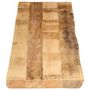 Voir la diapositive 4 : VIDAXL Dessus de table bord vivant 160x40x2,5 cm bois de manguier brut