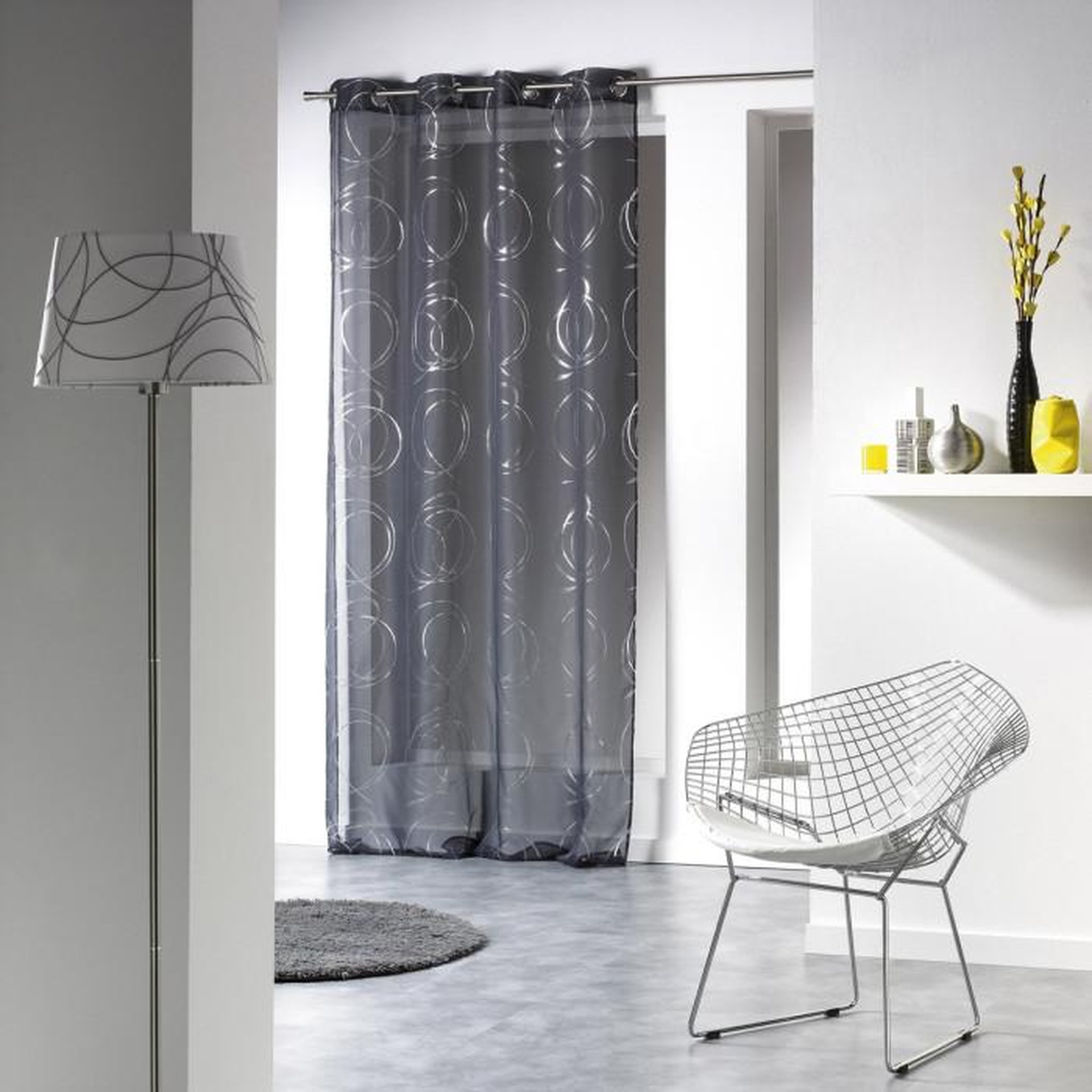 Paris Prix Rideau Voilage  Bully  140x240cm Anthracite