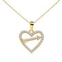 Voir la diapositive 1 : L'ATELIER D'AZUR Collier - Pendentif Or 18 Carats 750/000 Jaune  - Coeur et Flèche - Chaine Dorée