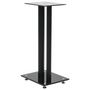 Voir la diapositive 2 : VIDAXL Support haut parleur 2pc Verre trempé Design 2 colonnes Noir