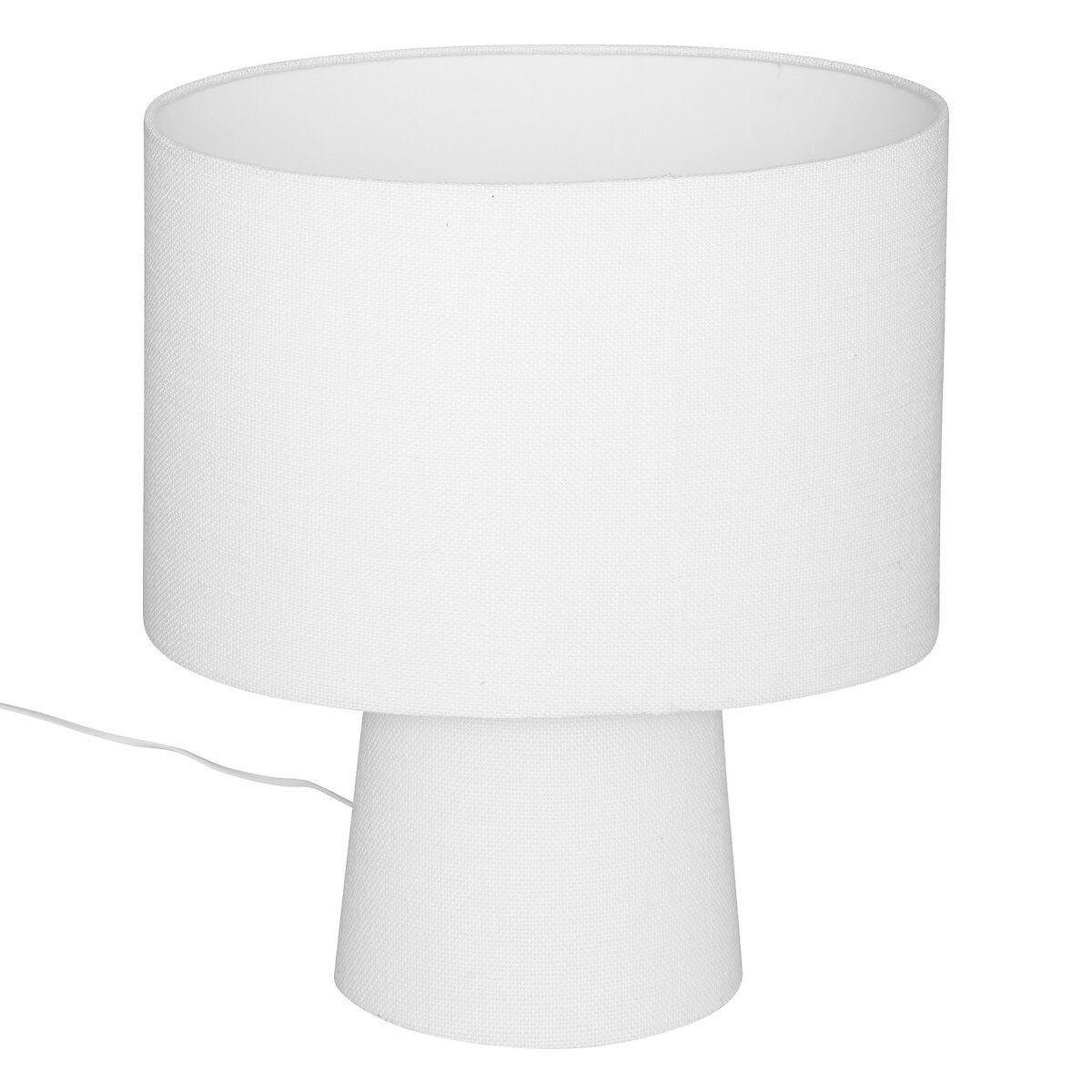 ATMOSPHERA Lampe à poser en tissu  eira  45cm blanc